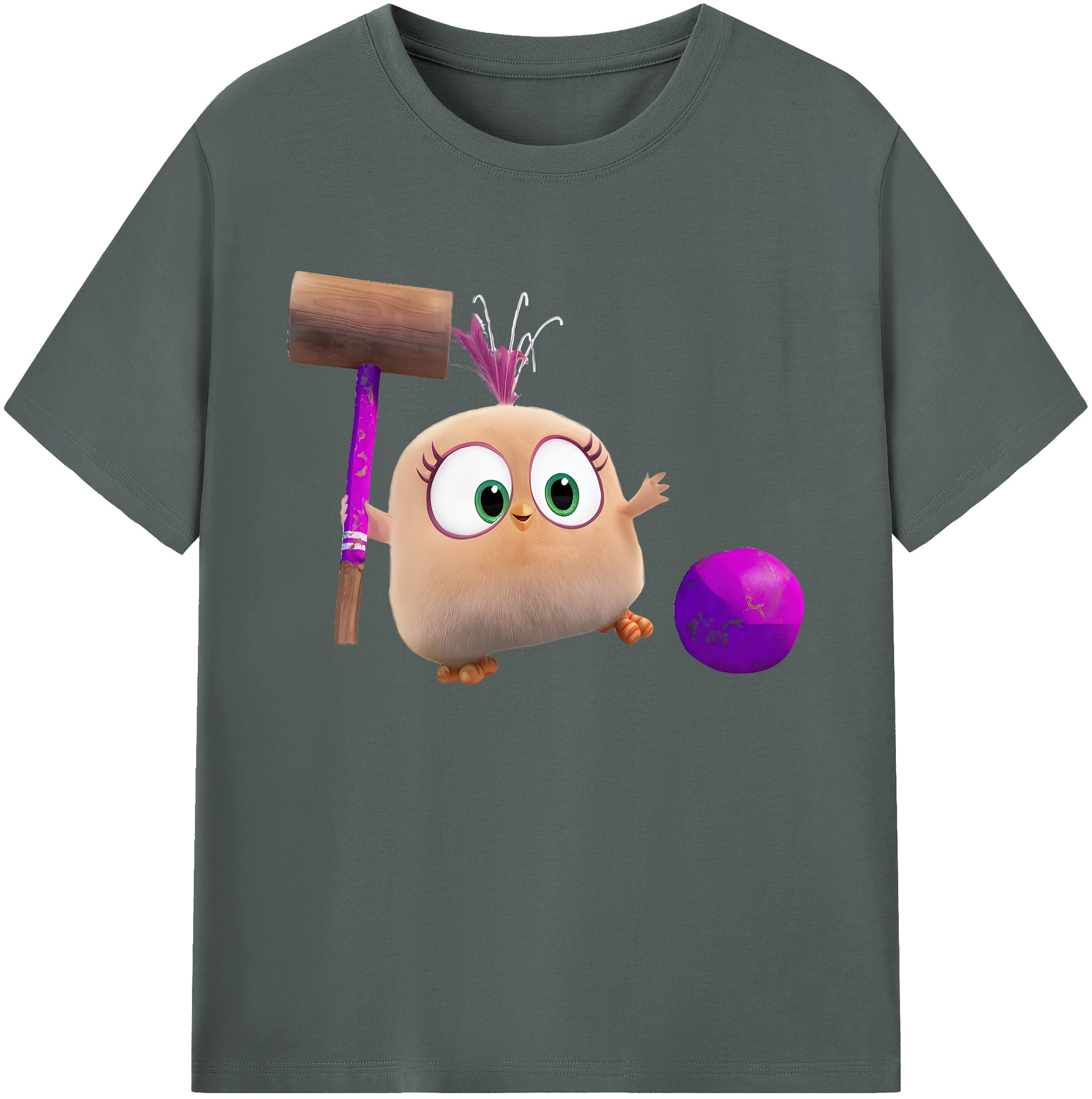 （画像用） Angry Birds アングリーバード 綿100％ メンズ半袖Tシャツ｜肌触りやわらか＆通気性